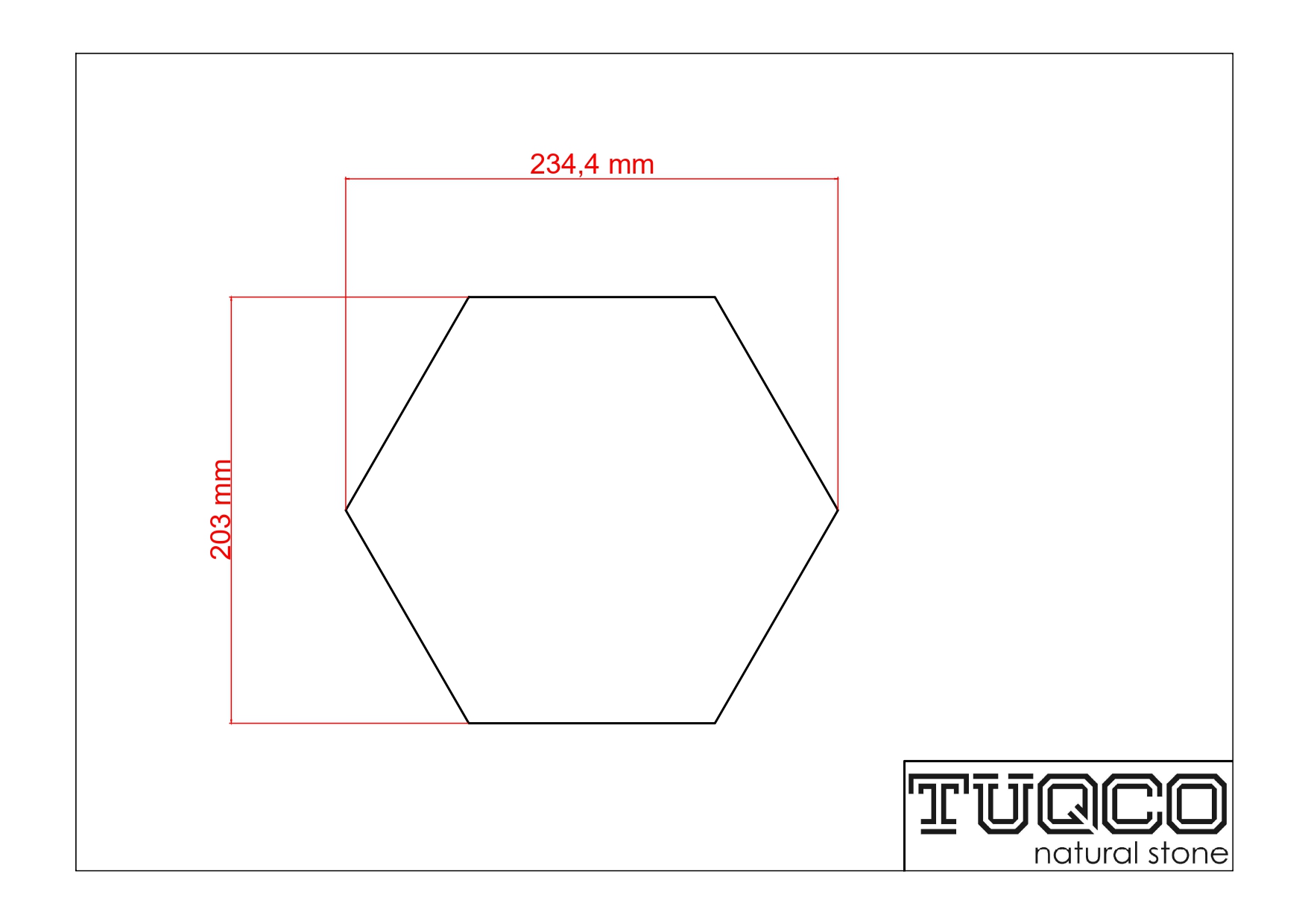 TUQCO Doğaltaş 8’’ Hexagon Golden HonluMermer Mozaik